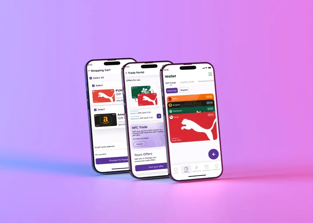 PocketChange Mobile App Interface